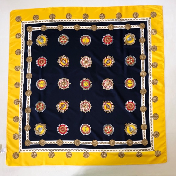 NWT Nautical Old World Italian Scarf 34”x34” - Picture 11 of 12